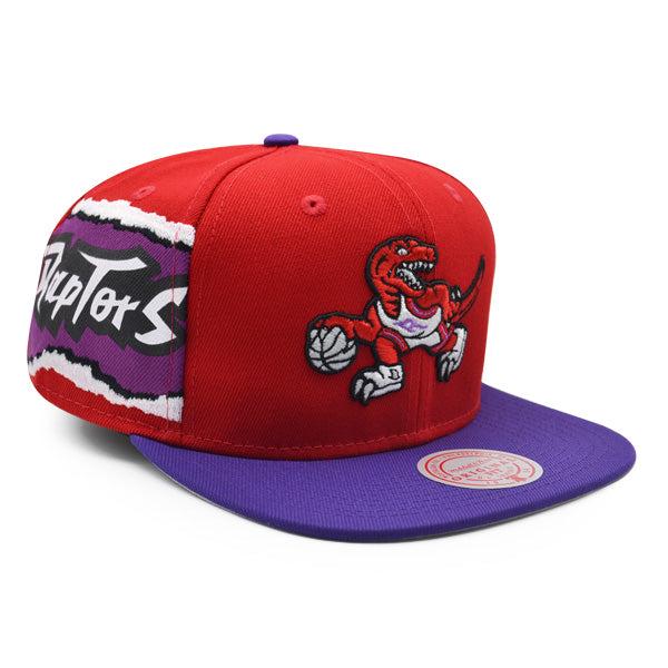 Mitchell And Ness Toronto Raptors JUMBOTRON Red Purple Gray Patch Snapback Hat