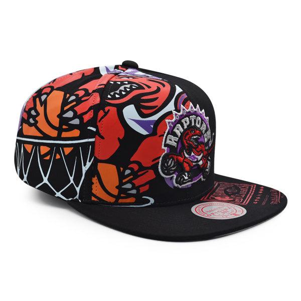 Mitchell And Ness Toronto Raptors SUPER REMIX Black Purple Gray Patch Snapback