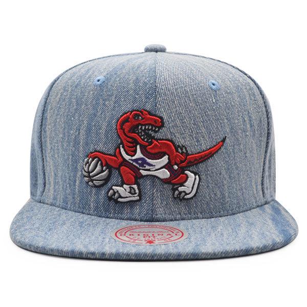 Mitchell And Ness Toronto Raptors Classic Denim Light Blue Red Green Snapback