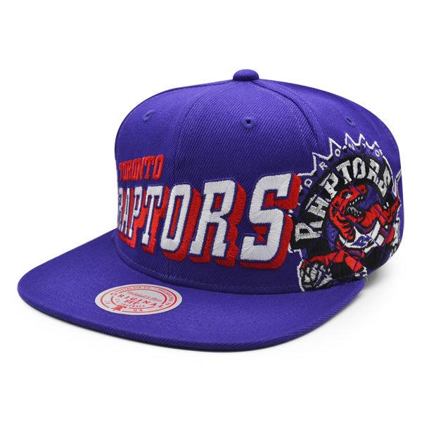 Mitchell And Ness Toronto Raptors THE GRID Purple Red White Green Patch Snapback