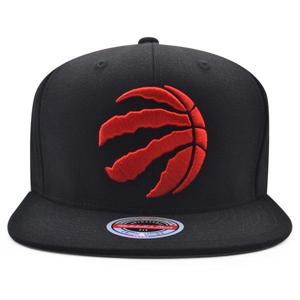 Mitchell And Ness Toronto Raptors DOWNTIME REDLINE Black Red Gray Patch Snapback
