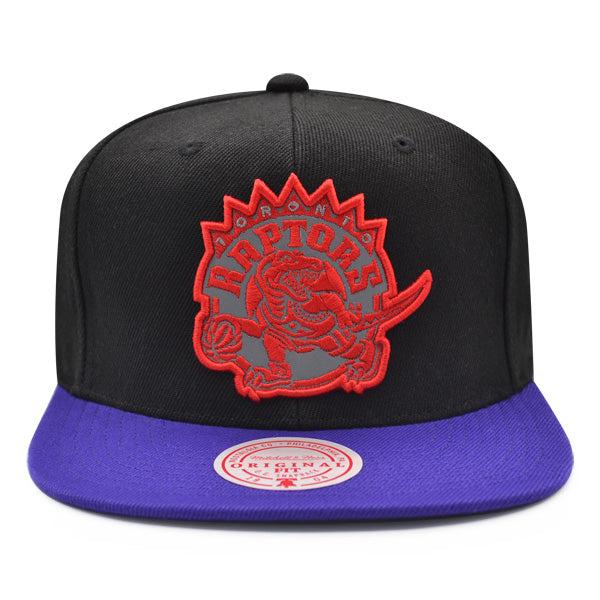 Mitchell And Ness Toronto Raptors NBA REFLECTIVE Black Purple Red Patch Snapback