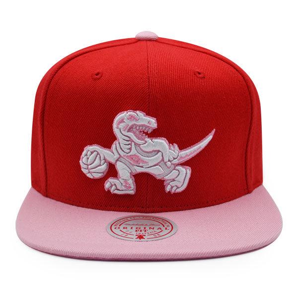 Mitchell And Ness Toronto Raptors SWEET HEART Red Pink Patch Snapback Cap Hat