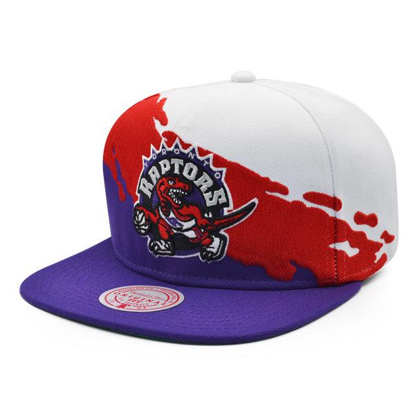 Mitchell And Ness Toronto Raptors PAINTBRUSH Purple Red White Green Snapback Hat