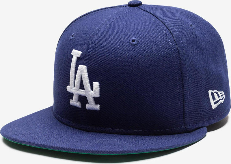 New Era LA Dodgers WS Dark Royal Blue White Green 59Fifty 5950 Patch Fitted Hat