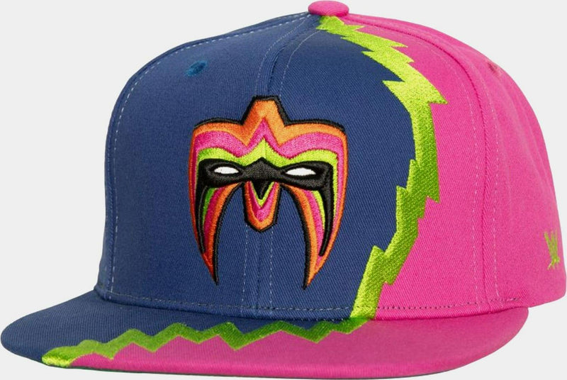 Mitchell and Ness WWE Ultimate Warrior Pink Blue Green Red Snapback Cap Hat