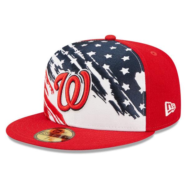 New Era Washington Nationals July 4th Red White Blue 9Fifty 5950 Patch Fitted