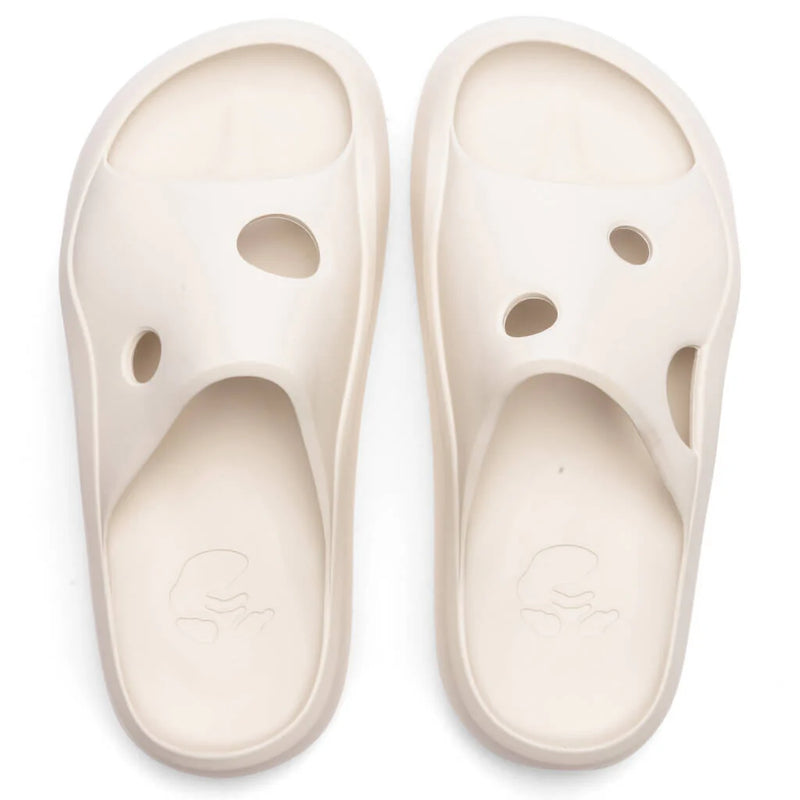 Meteor Rubber Slider - Bone/Bone