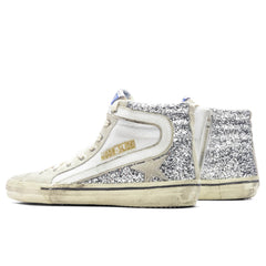 Women'S Slide Sneaker - Silver/White/Marble