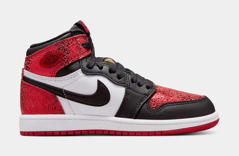 Air Jordan 1 Retro High OG Ruby Preschool Lifestyle Shoes (Varsity Red/Black/White)