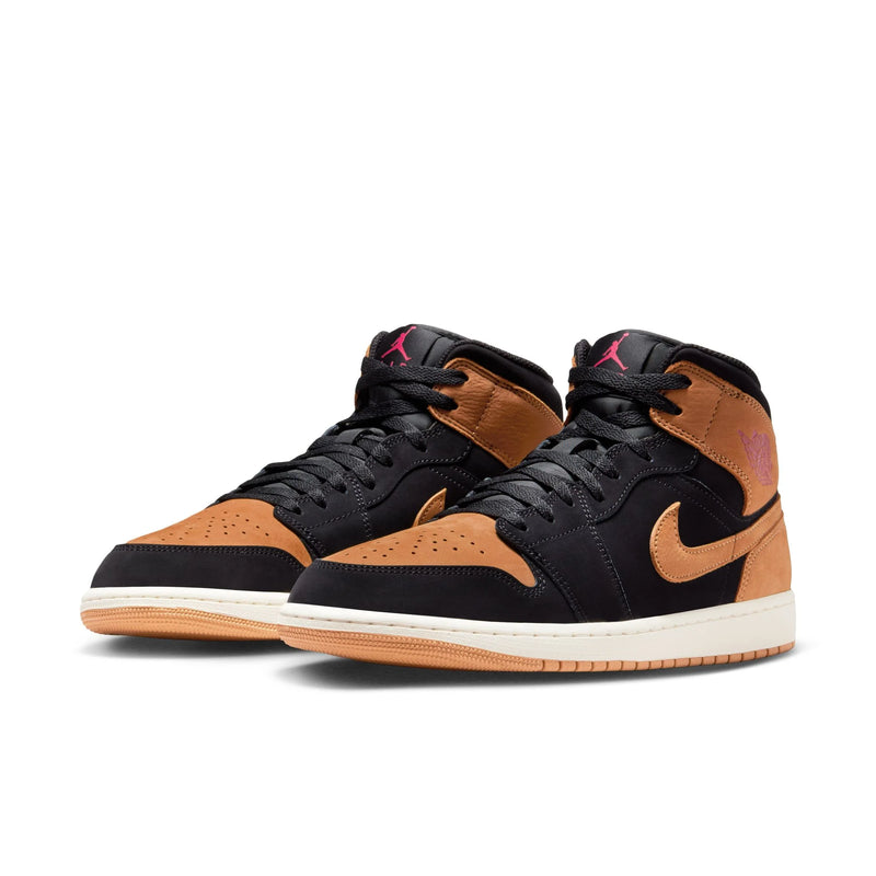Air Jordan 1 Mid SE (Black/Flax/Varsity Red/Sail)