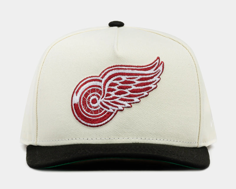 Shoe Palace Exclusive Detroit Red Wings 950AF Snapback Mens Hat (Beige/Red)