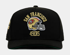 San Francisco 49Ers Faithful Curve 950AF Snapback Mens Hat (Black/Red/Gold)