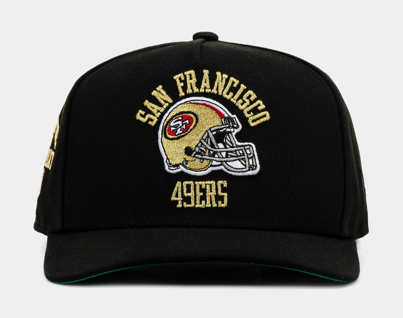 San Francisco 49Ers Faithful Curve 950AF Snapback Mens Hat (Black/Red/Gold)