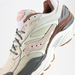 Saucony Progrid Omni 9 Tan Grey Brown Red White Beige S70807-1 Sneaker Shoe Trainer