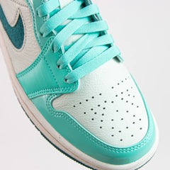WMNS Nike Air Jordan 1 Mid SE Bleached Turq Sky J Teal Green White Sneaker Shoe Trainer