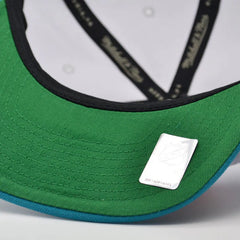 San Jose Sharks NHL Mitchell & Ness SHARKTOOTH Snapback Hat - Teal/Orange