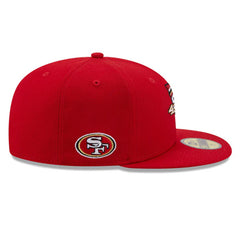 San Francisco 49Ers New Era LOCAL Fitted 59Fifty NFL Hat - Scarlet
