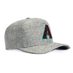 New Era 9Forty M-Crown Cotton Weave Arizona Diamondbacks Snapback Hat - Grey