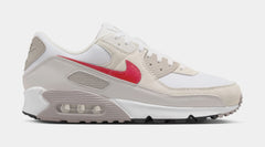 Air Max 90 Mens Running Shoes (White/College Grey/Vast Grey/University Red)