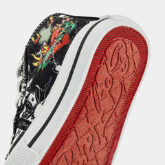 Black Cross High Top Infant Toddler Lifestyle Shoes (Black/White)