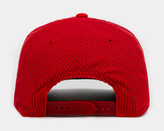 San Francisco 49Ers Corduroy Snapback Mens Hat (Red/White)