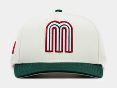 Shoe Palace Exclusive Mexico Curve 950AF Snapback Mens Hat (Beige/Green)
