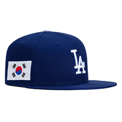 New Era 59Fifty Los Angeles Dodgers Korea Flag Patch Hat - Royal