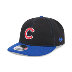 New Era 9Fifty Retro Crown Chicago Cubs Wrigley Field Patch Snapback Hat - Black, Royal