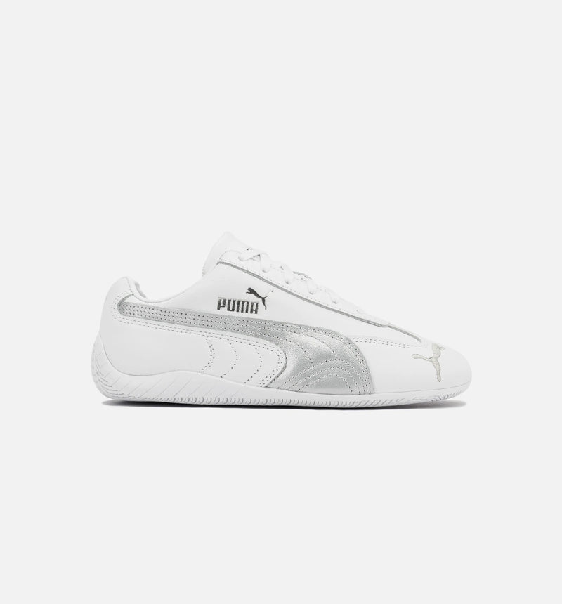 Speedcat Leather Womens Lifestyle Shoe - White/Silver