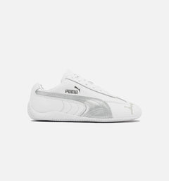 Speedcat Leather Womens Lifestyle Shoe - White/Silver