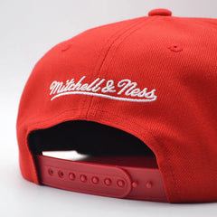 New Jersey Devils Mitchell & Ness NHL HAT TRICK Snapback Adjustable Hat - Red/Green