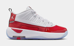 Max Aura 7 Grade School Lifestyle Shoes (White/Gym Red/Black/White)