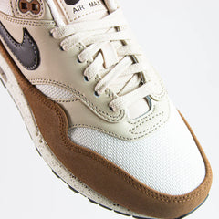 Wmns Nike Air Max 1 '87 Velvet Brown Sanddrift Sail White Beige Black Sneaker Shoe Trainer