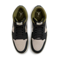 Air Jordan 1 Mid SE (LT Orewood Brn/Off Noir)