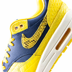 WMNS Nike Air Max 1 PRM Midnight Navy Varsity Maize Bright Yellow White Sneaker Shoe Trainer