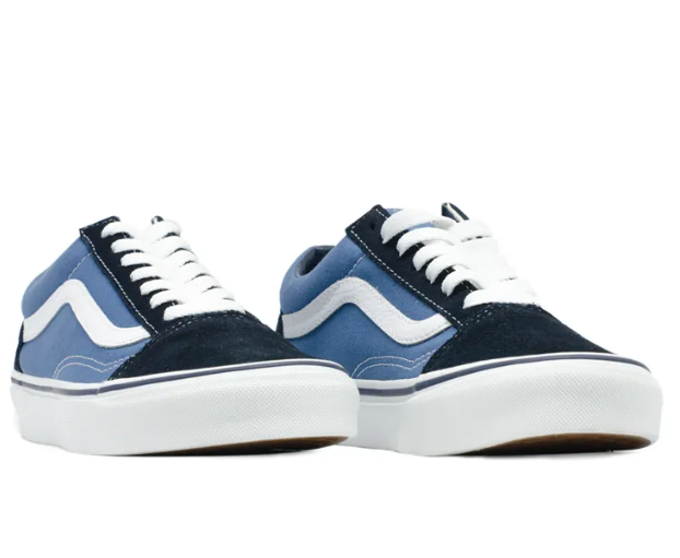 Vans Old Skool Navy Blue White Black Shoe Sneaker Trainer