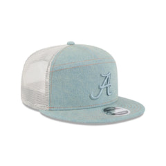Alabama Crimson Tide Denim Split Panel 9FIFTY Trucker Hat