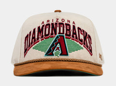 Arizona Diamondbacks Wool Rope Snapback Mens Hat (Beige/Red)