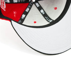 Cincinnati Reds 5X Champs Fitted Cap (Red/Black)