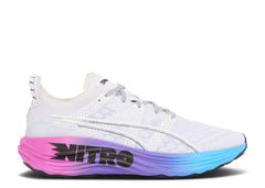Puma ForeverRun Nitro Sunset White Luminous Blue Purple Black Shoe Sneaker