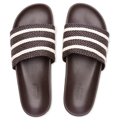 Adidas Originals X Wales Bonner Adilette - Dark Brown/Wonder White/Night Brown