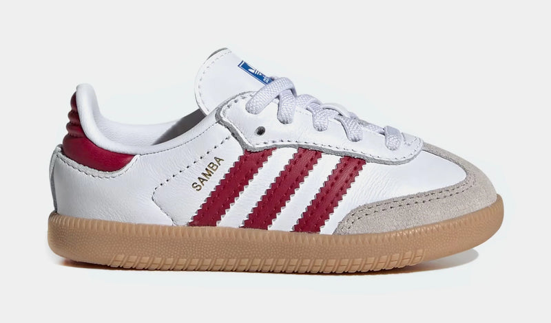 Samba OG Infant Toddler Lifestyle Shoes (Cloud White/Collegiate Burgundy/Gum)