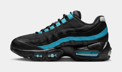 Air Max 95 Grade School Running Shoes (Black/Baltic Blue/Black/Pearl Grey)