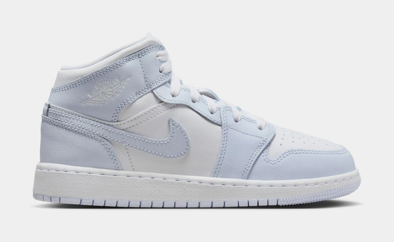 Air Jordan 1 Mid Cobalt Bliss Grade School Lifestyle Shoes (Cobalt Bliss/Neutral Grey/White)