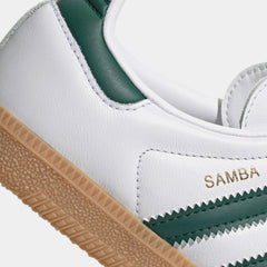 Samba OG Grade School Lifestyle Shoes (Cloud White/Collegiate Green/Gum)