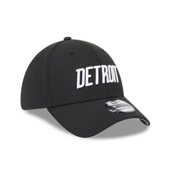 New Era 39Thirty Detroit Tigers Script Stretch Fitted Hat - Black, White
