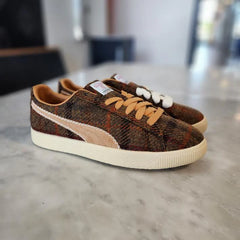 PUMA CLYDE HARRIS TWEED CHAMOMILE CARAMEL LATTE