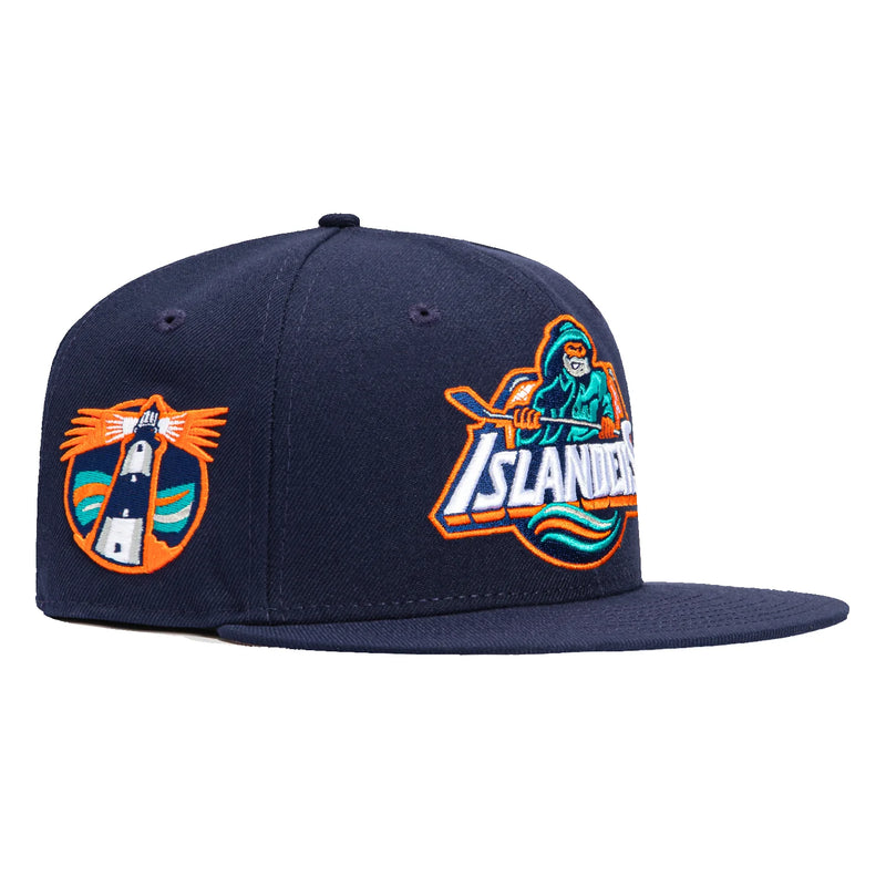 New Era 59Fifty New York Islanders Logo Patch Hat - Light Navy