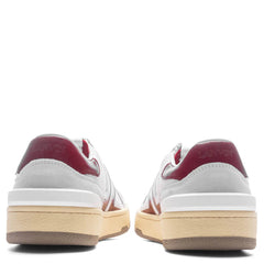 Clay Low Top - White/Burgundy